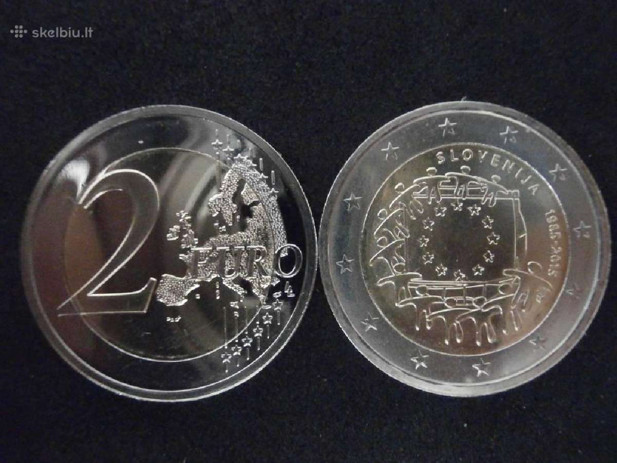 Proginės Euro monetos 2015 m. "Europos vėliava" - nuotraukos Nr. 8