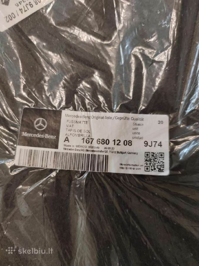 Mercedes Benz originalus kilimėliai - nuotraukos Nr. 3