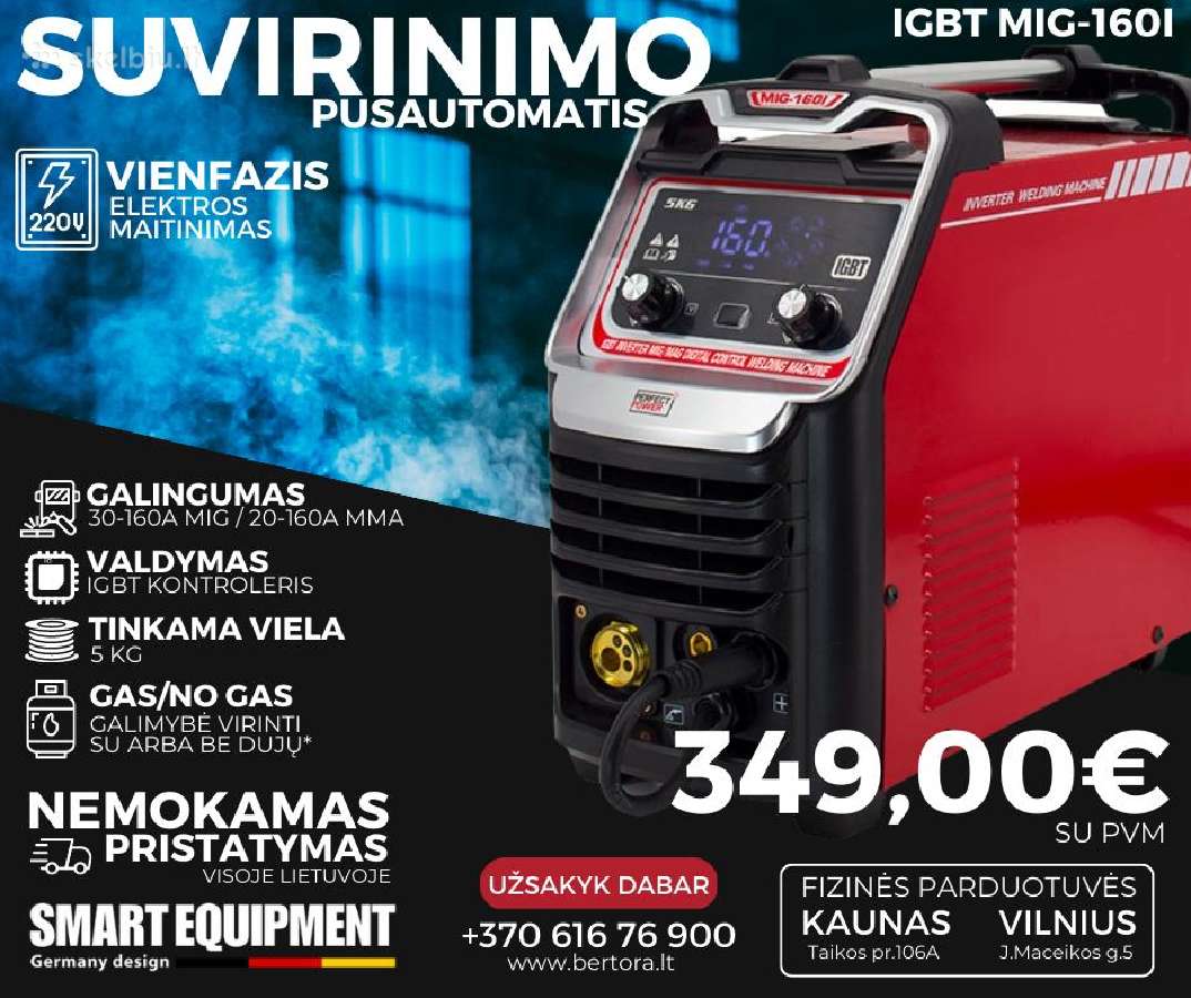 Kokybiškas suvirinimo aparatas Smart Equipment