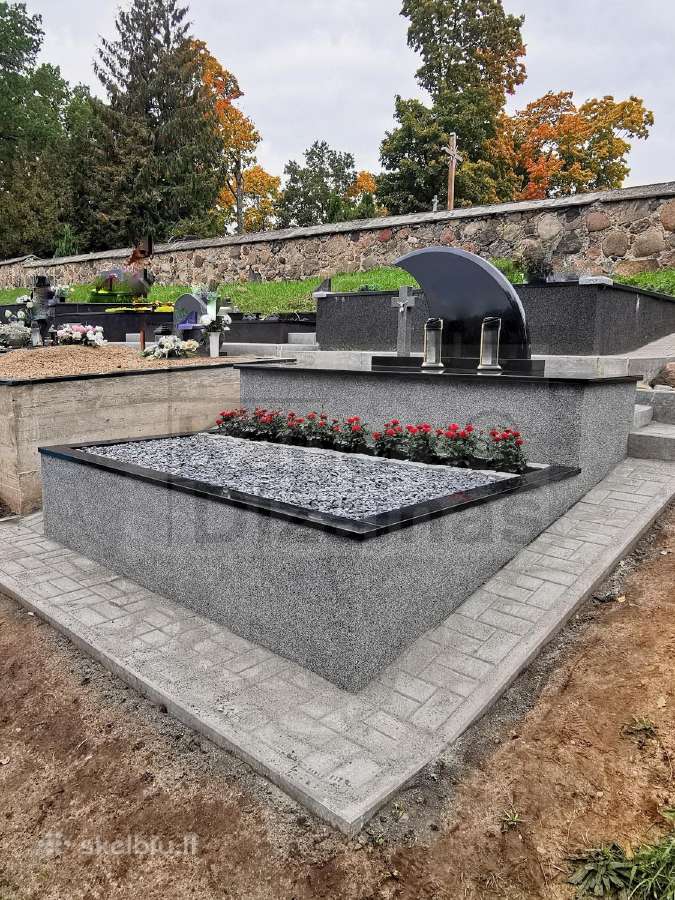 Paminklai plokštės kapams įrengimas atnaujinimas - nuotraukos Nr. 12