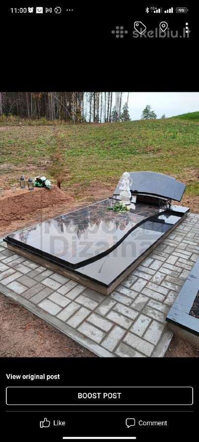 Paminklai plokštės kapams įrengimas atnaujinimas - nuotraukos Nr. 24
