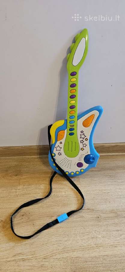 Žaislinė grojanti gitara - nuotraukos Nr. 3