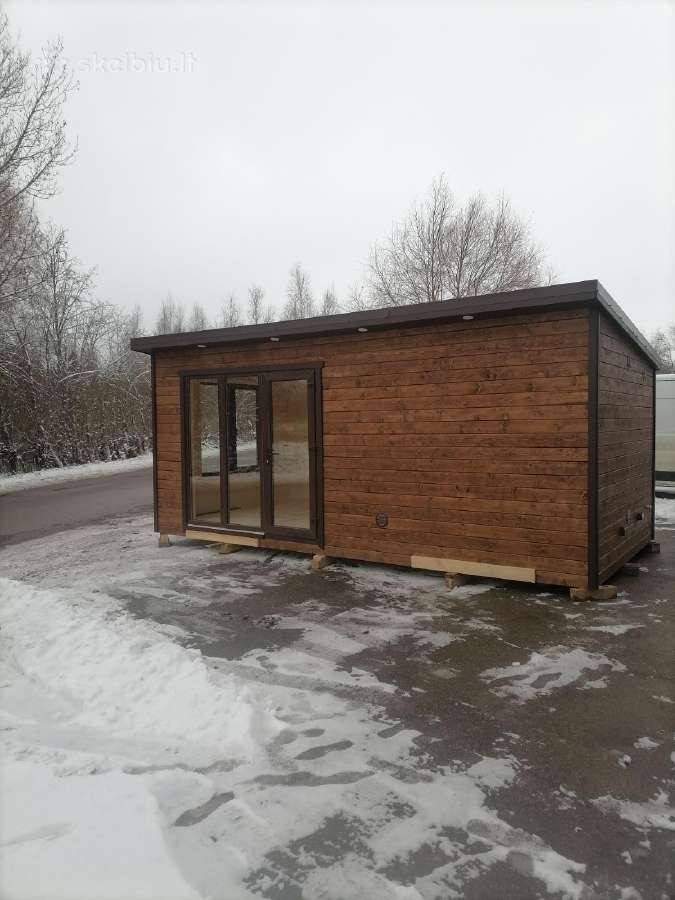 Karkasinė pirtis 3x6m - nuotraukos Nr. 5