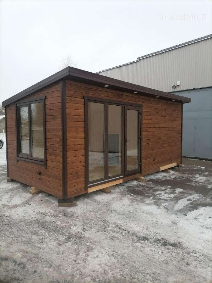 Karkasinė pirtis 3x6m - nuotraukos Nr. 4