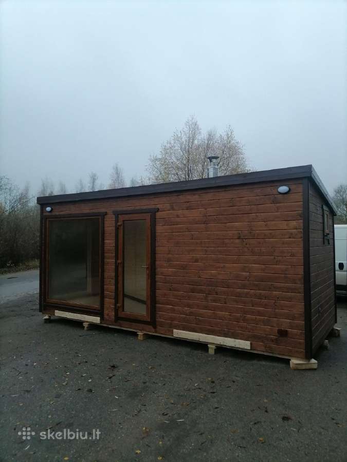 Karkasinė pirtis 3x6m - nuotraukos Nr. 7
