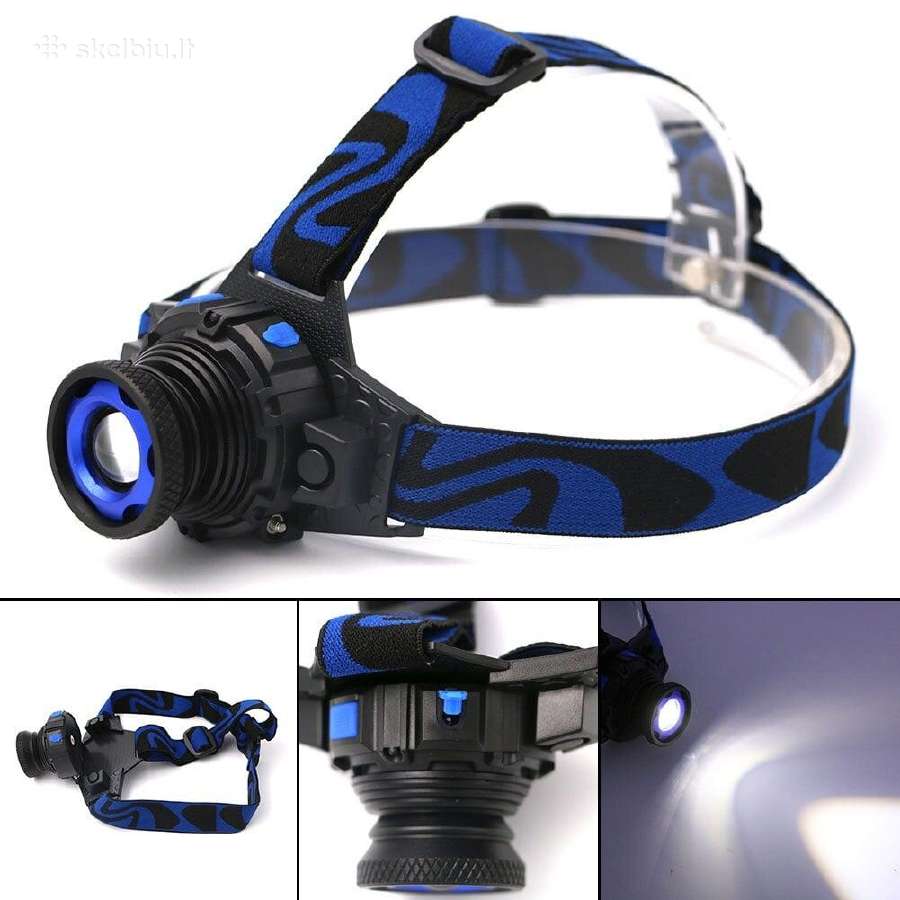 Pakraunami LED prožektoriai ant galvos, žibintai - nuotraukos Nr. 9
