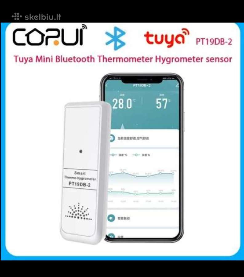 Bluetooth temperaturos stotele.nauja