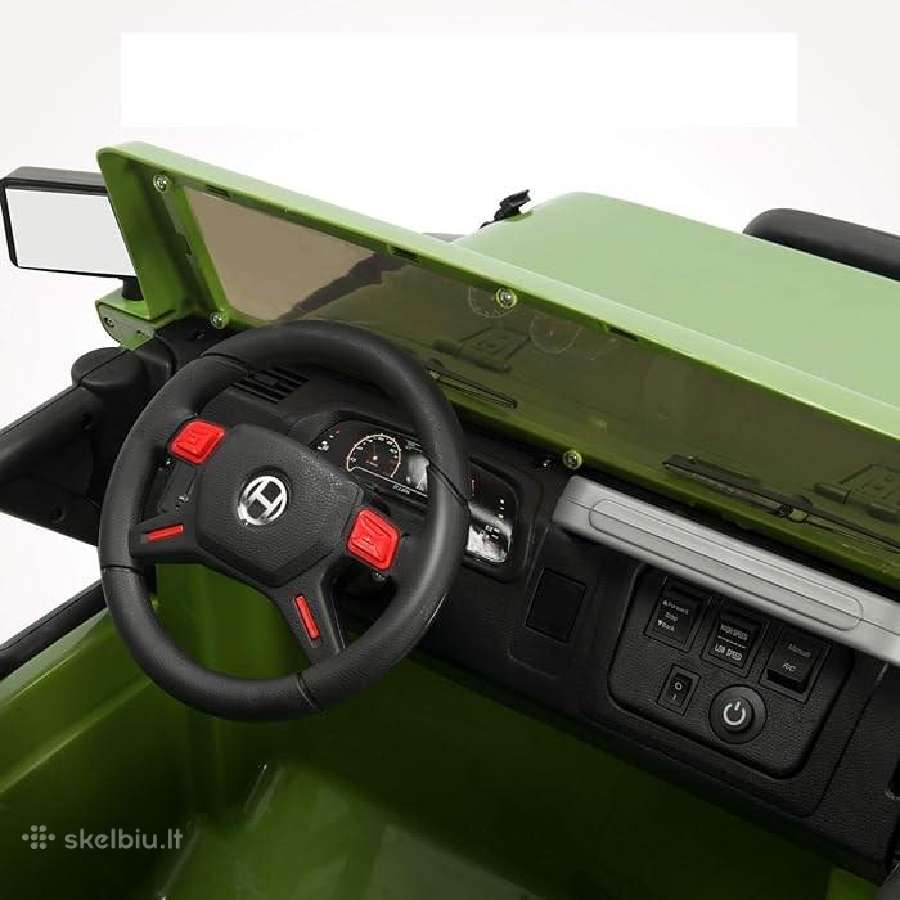 12 V Divietis Elektromobilis Su Pulteliu Chaki - nuotraukos Nr. 5