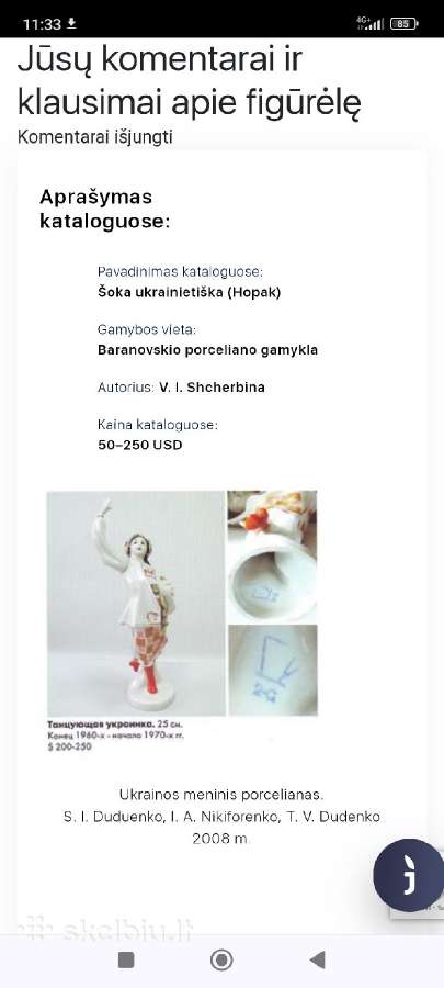 Porceliano statulėlė - nuotraukos Nr. 8