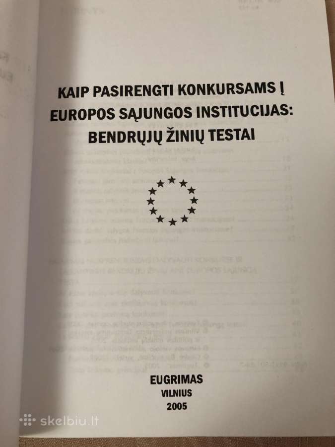 Žinių testai skirti Es institucijų konkursams - nuotraukos Nr. 2