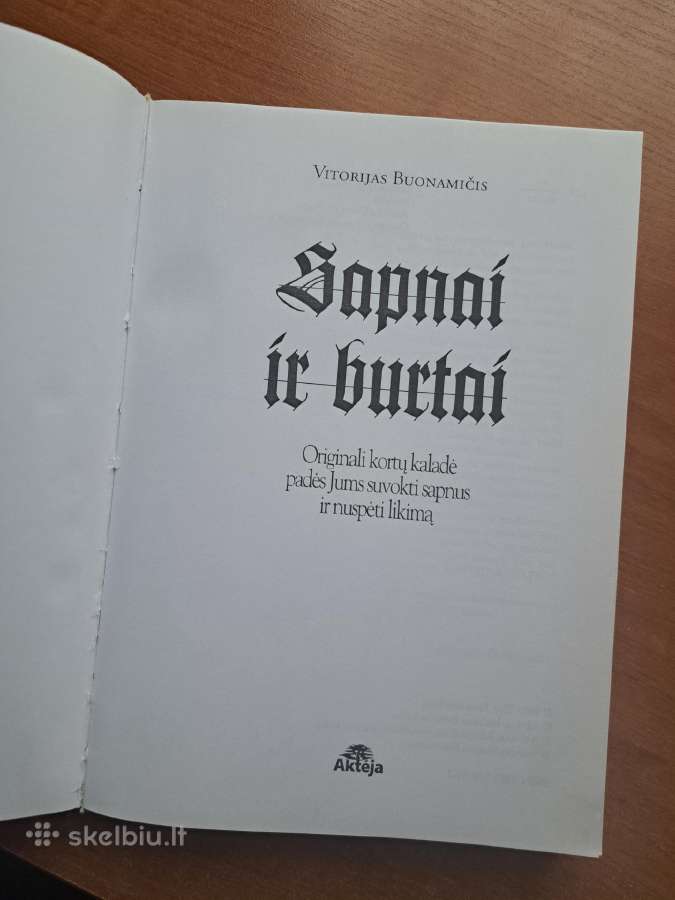 Burtų ir sapnų knyga. Kortos. - nuotraukos Nr. 4