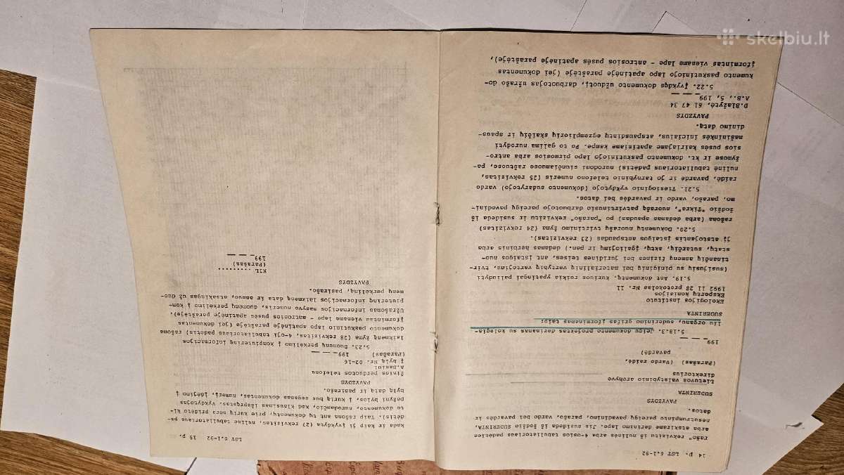 Lietuvos standartas Raštvedyba Lst 6.1-92 - nuotraukos Nr. 3