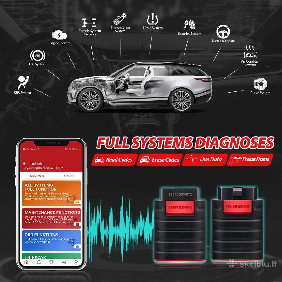 Thinkdiag Pro universali diagnostine iranga