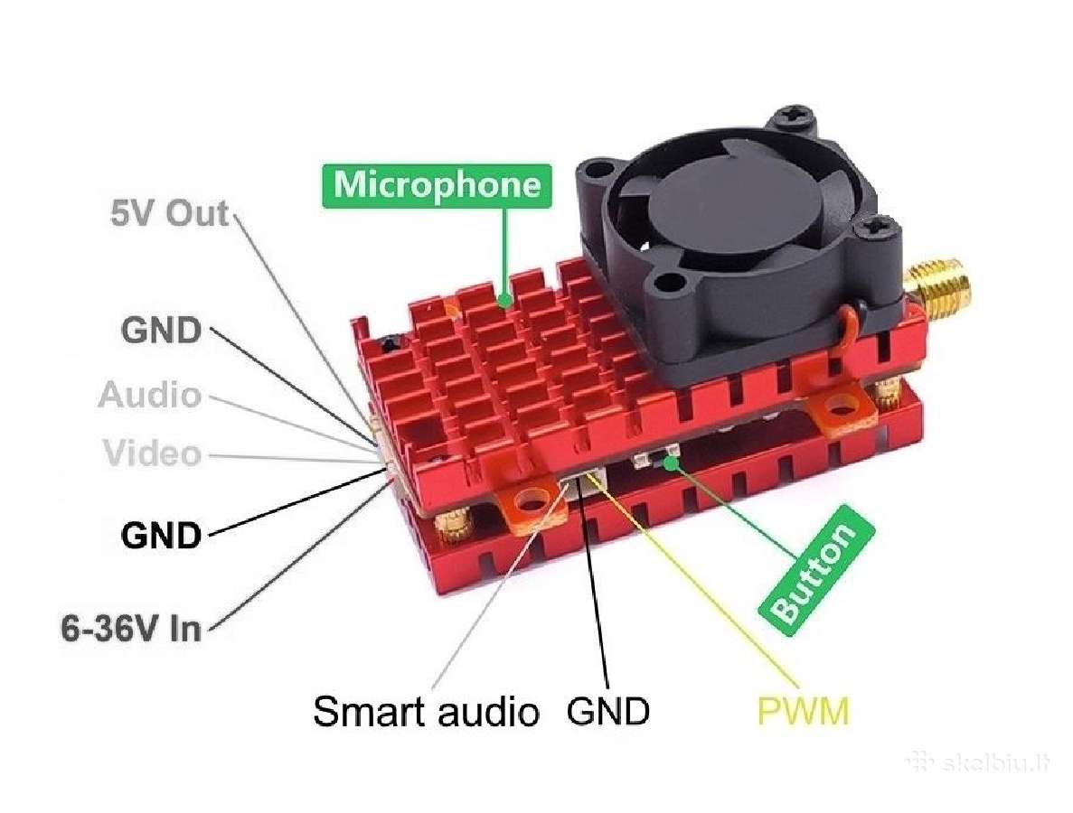 Nauji Ewrf 2w 5.8g 48ch vtx / vaizdo siųstuvai - nuotraukos Nr. 3