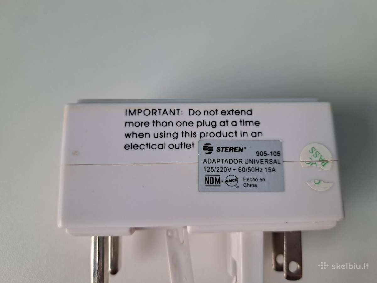 Universalus kištukas, adaptetis - nuotraukos Nr. 3