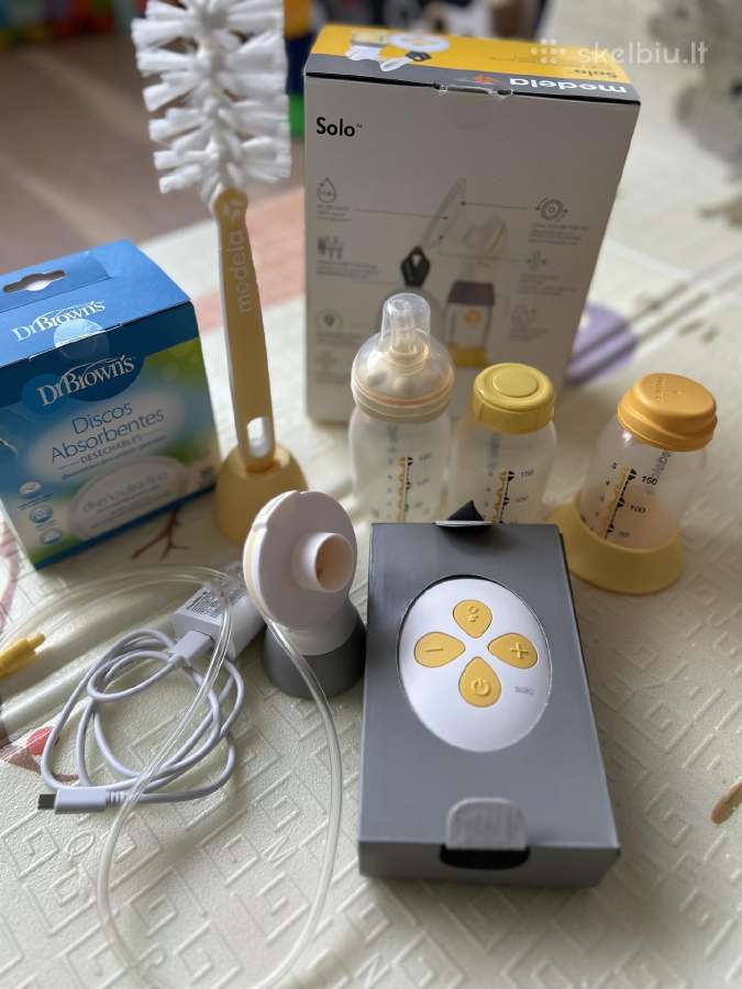 Medela solo pientraukis su priedais