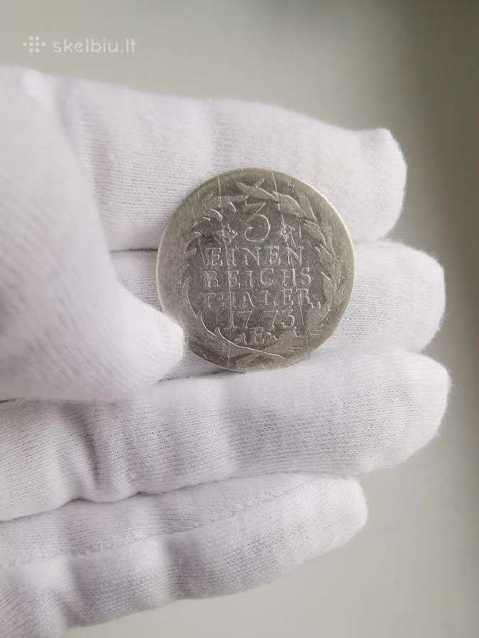 1773 Brandenburg-prusija, 1/3 Talerio (sidabras) - nuotraukos Nr. 2