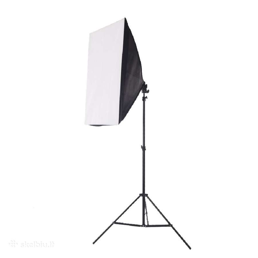 Fotostudijos šviestuvas su stovu–softbox šviesdėžė