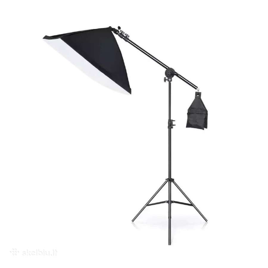 Viršutinis fotostudijos šviestuvas su stovu