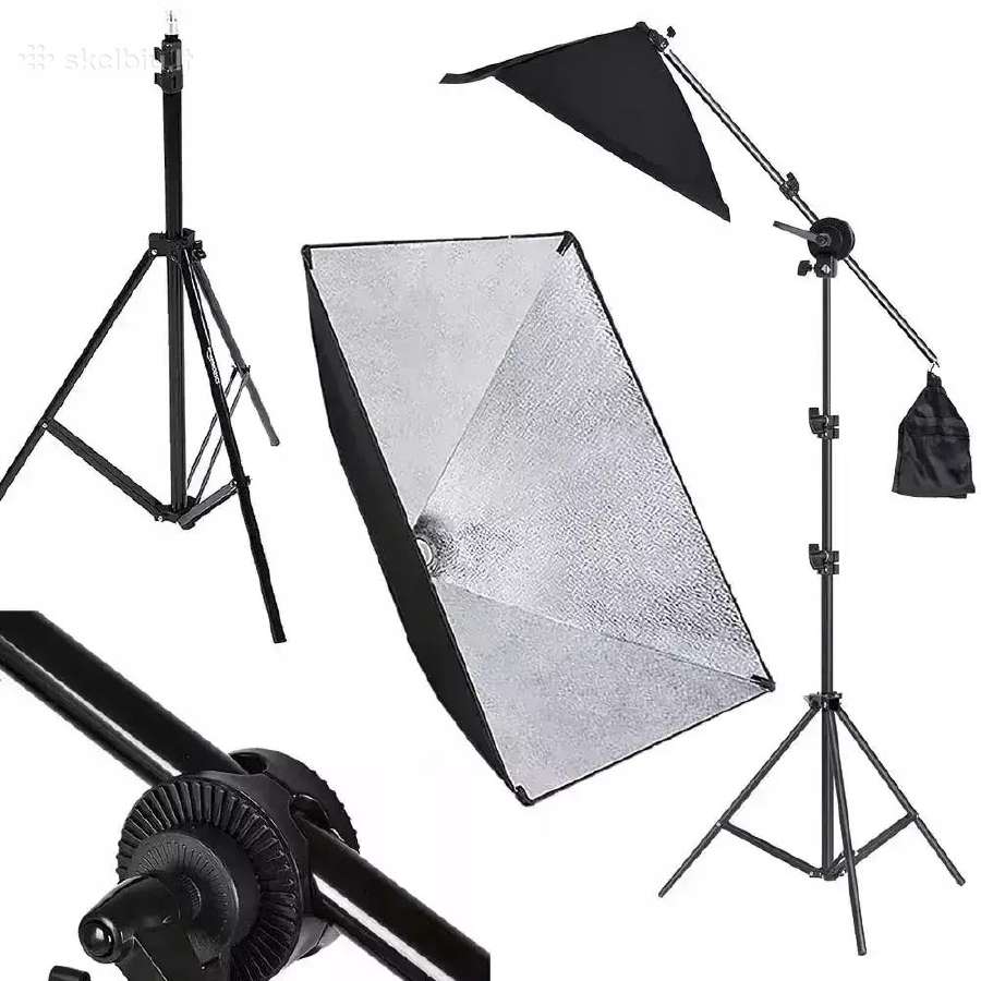 Viršutinis fotostudijos šviestuvas su stovu - nuotraukos Nr. 2