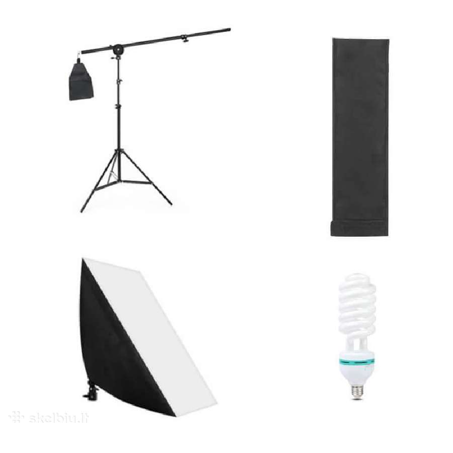Viršutinis fotostudijos šviestuvas su stovu - nuotraukos Nr. 7