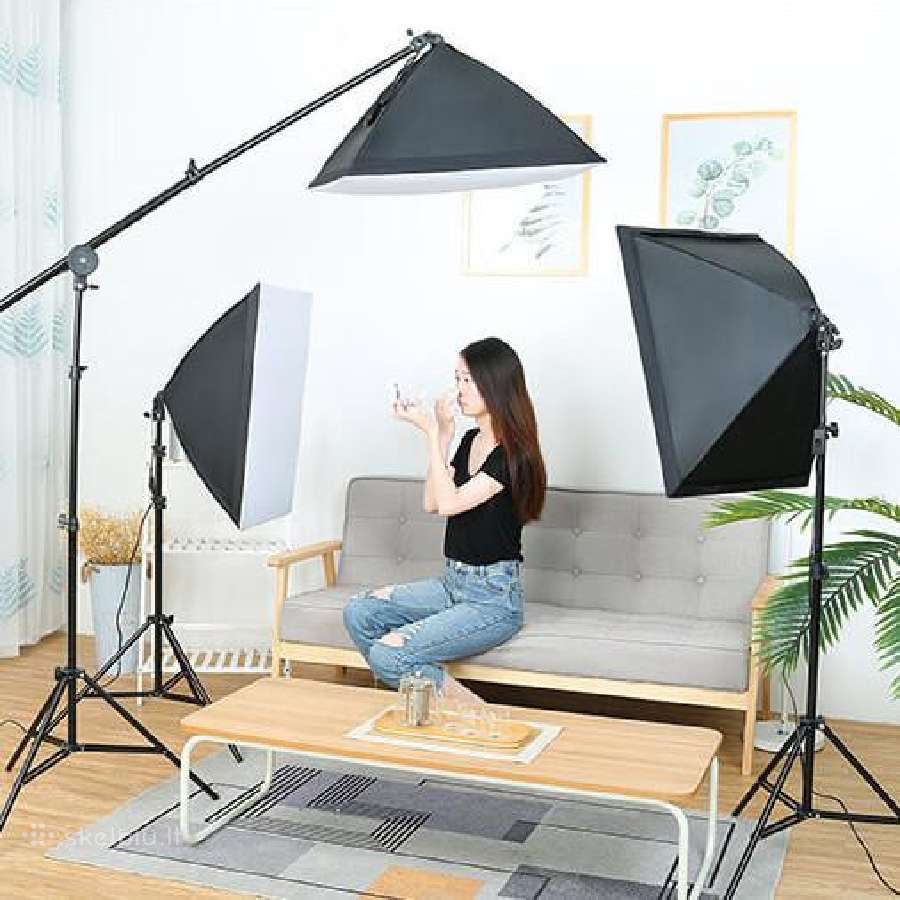Fotostudijos šviestuvai su stovais (komplektas) - nuotraukos Nr. 2