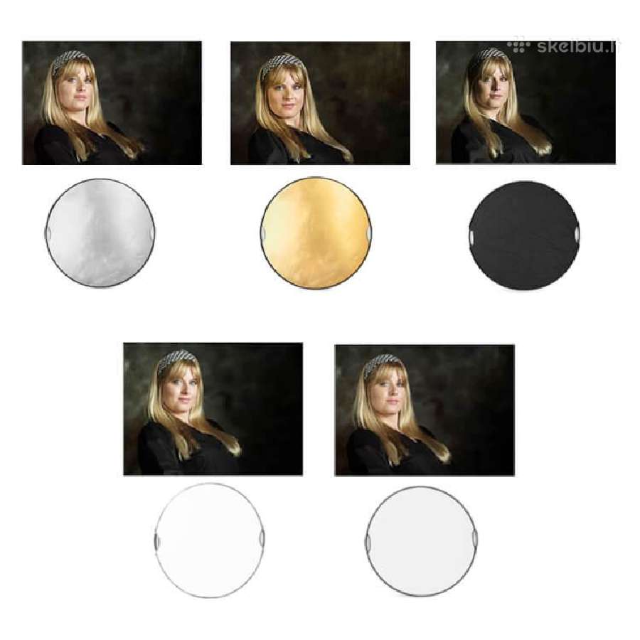Sulankstomas reflektorius (šviesos atšvaitas) 5in1 - nuotraukos Nr. 6