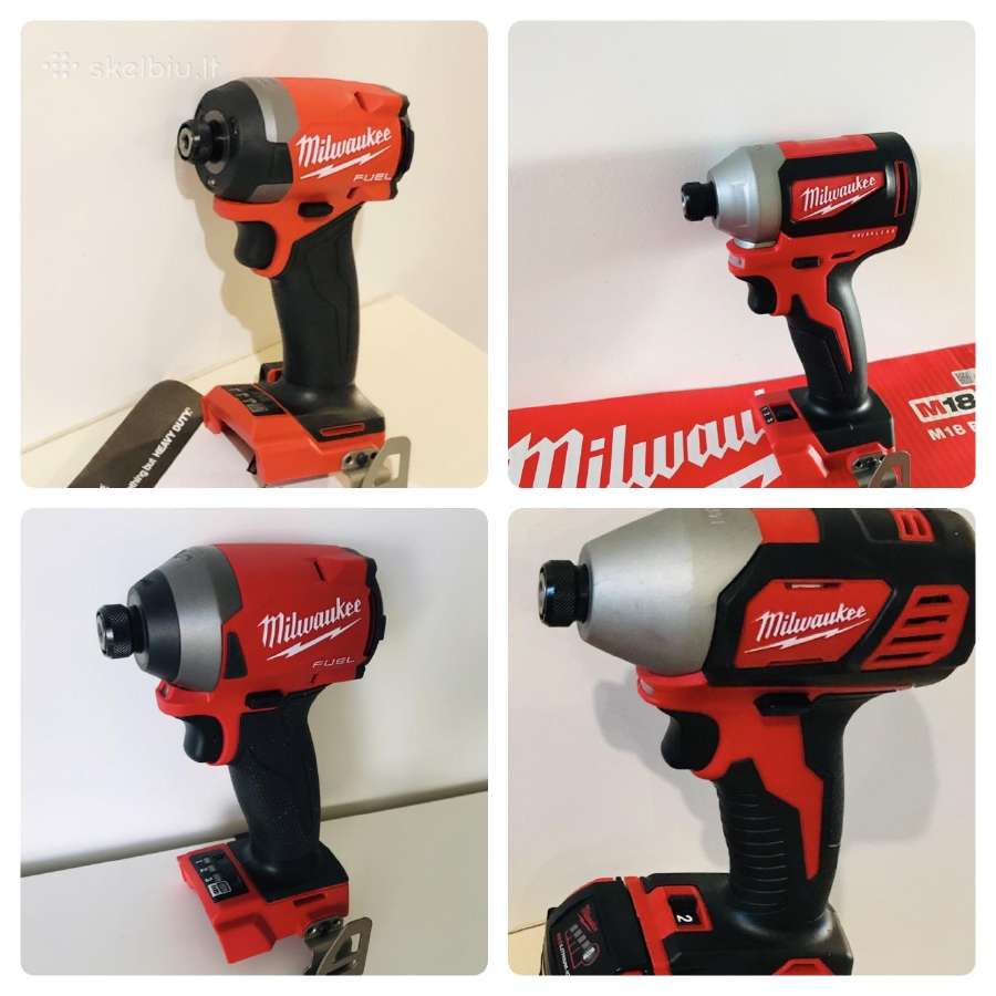 Nauji Milwaukee m18fid2 / m18bid impaktai