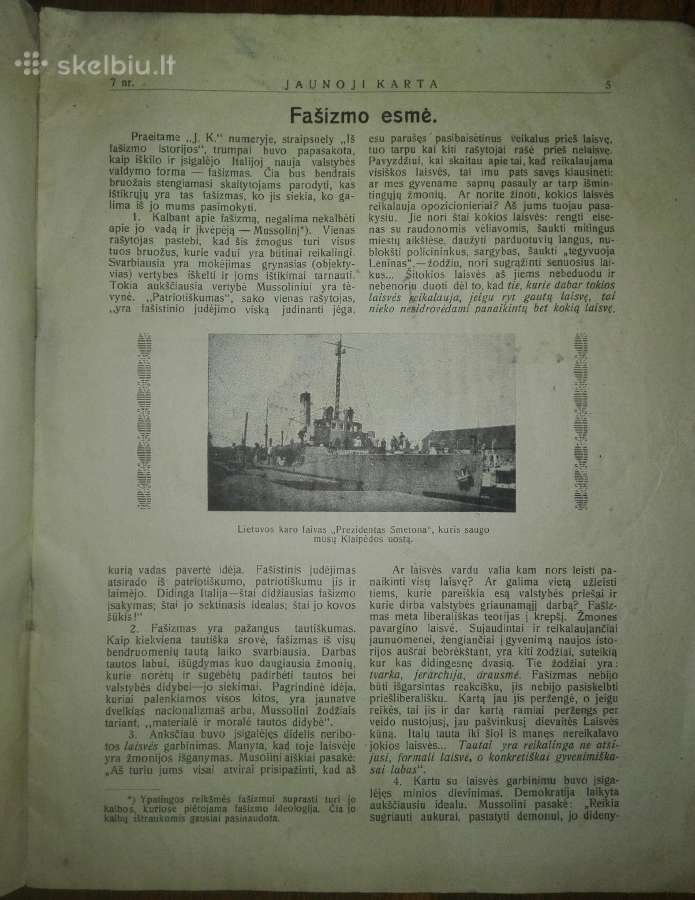 1283. Jaunoji Karta antikvarinis-kolekcinis laikr - nuotraukos Nr. 6