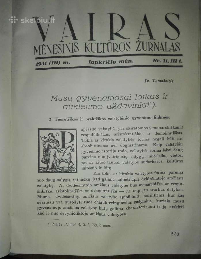 598. Vairas antikvarinis-kolekcinis laikraštis/žur - nuotraukos Nr. 5