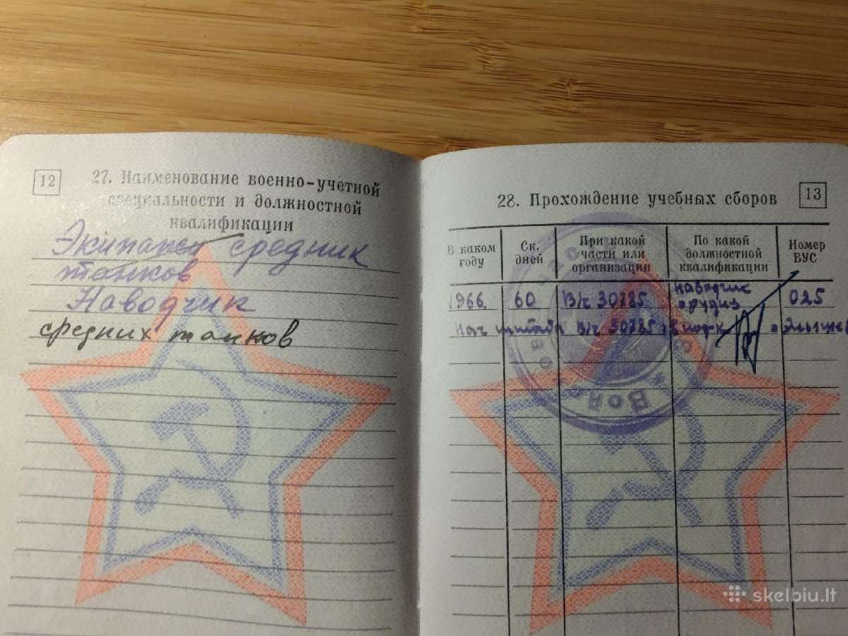 Karinis bilietas 1961-1964, 1966 Panevėžys - nuotraukos Nr. 4
