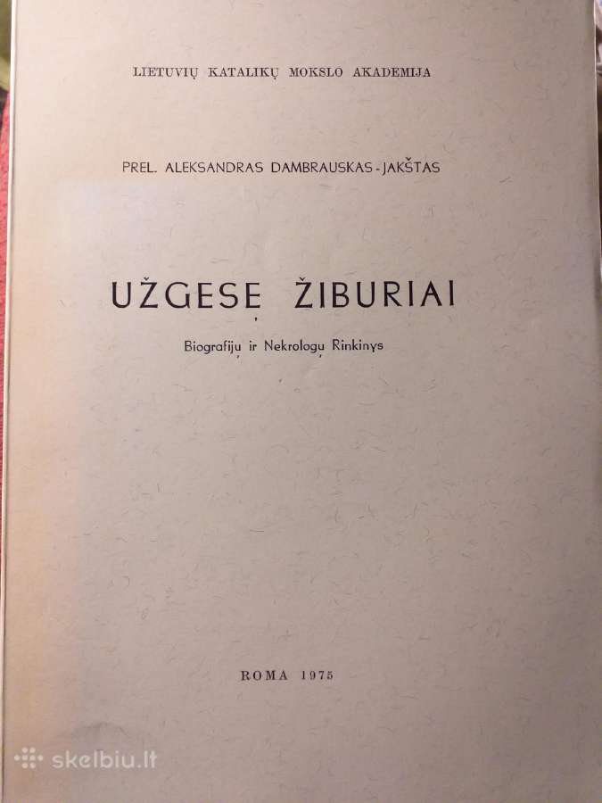 A. Dambrauskas - Jakštas. Užgesę žiburiai (1975)