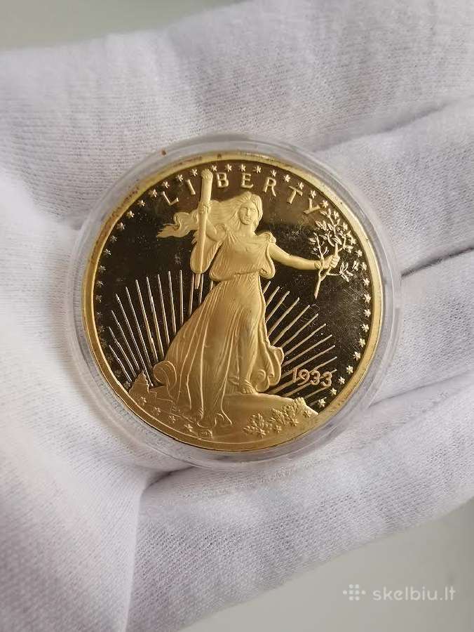 20 Usd vertės auksinio dvigubo erelio monetos kop