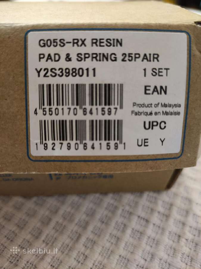 Stabdžių kaladėlės trinkelės shimano g05s rx - nuotraukos Nr. 2