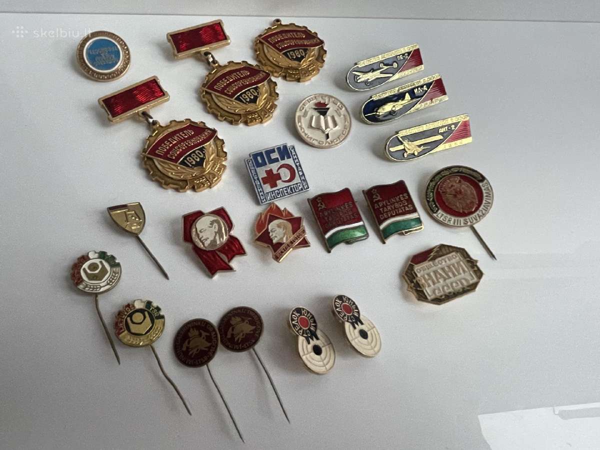 Senoviniai sovietinių laikų ženkliukai - nuotraukos Nr. 7