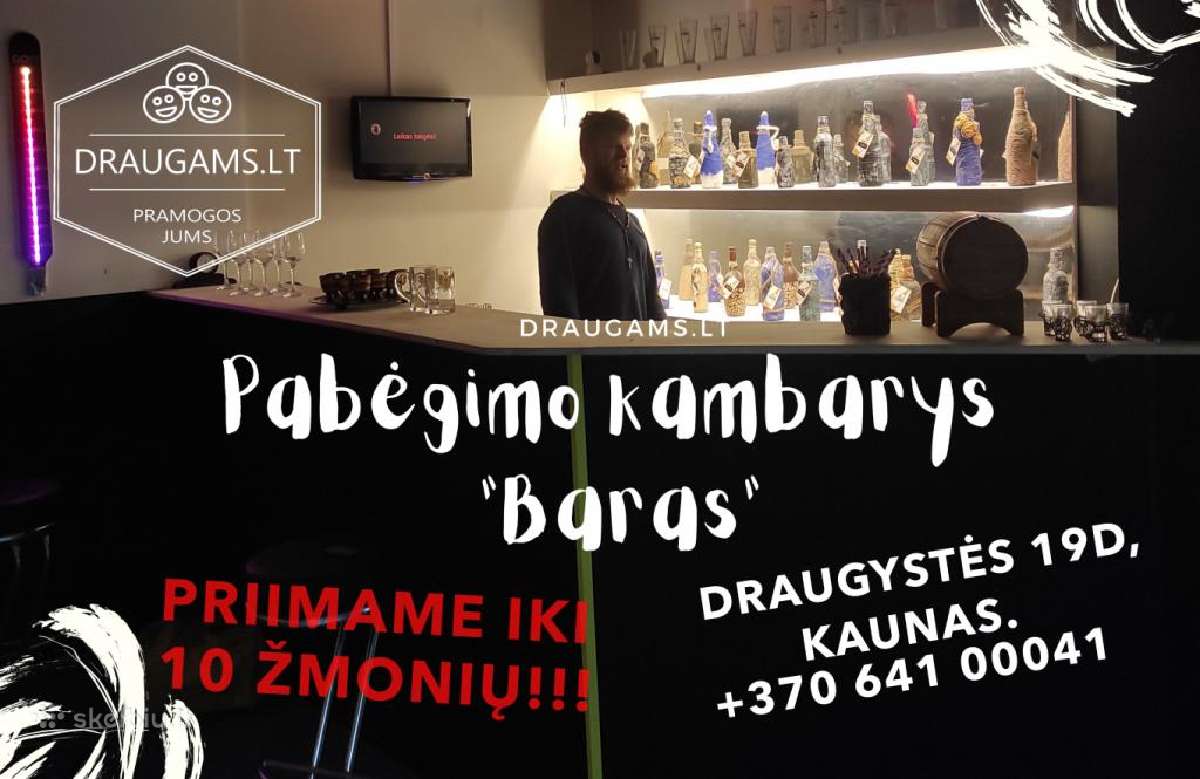 Naujas pabėgimo kambarys baras