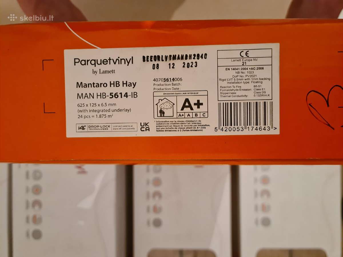 Vinilinės grindys iš ,Alberto parketas" 9,375 m2