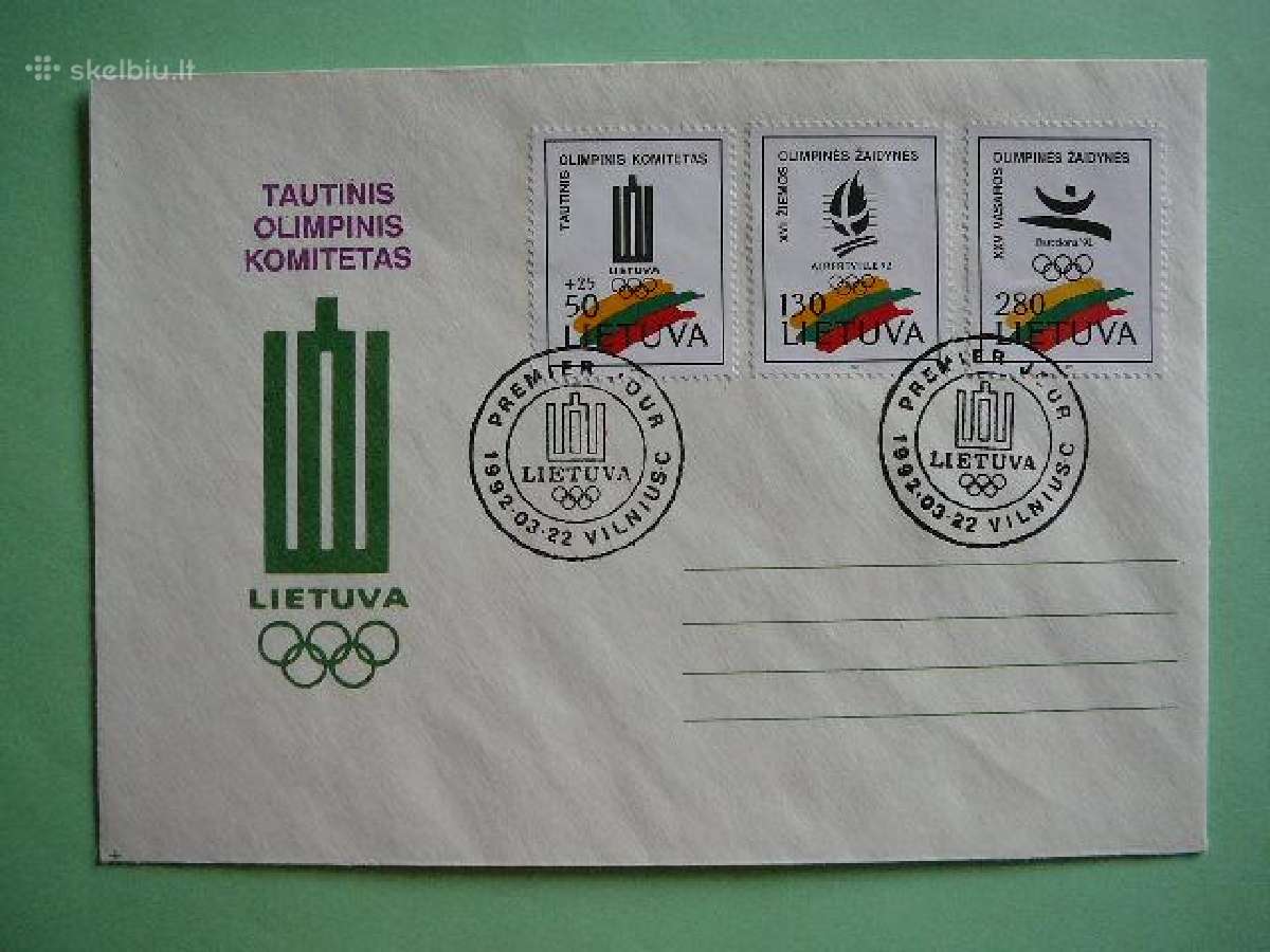 Lietuva 1992 Olimpines Pdv lit496f