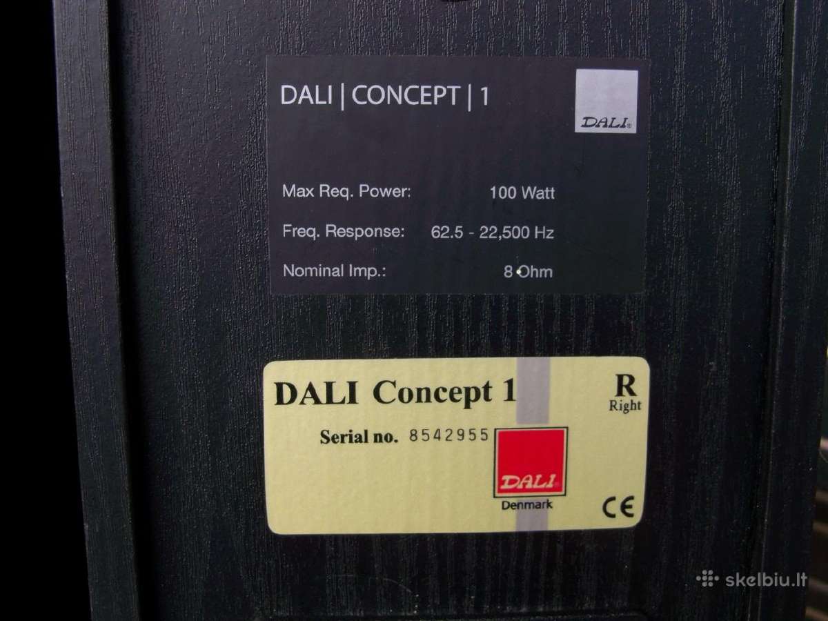 Dali concept 1, blue 1001.a.r18bx. Fostex Sx 501f. - nuotraukos Nr. 7