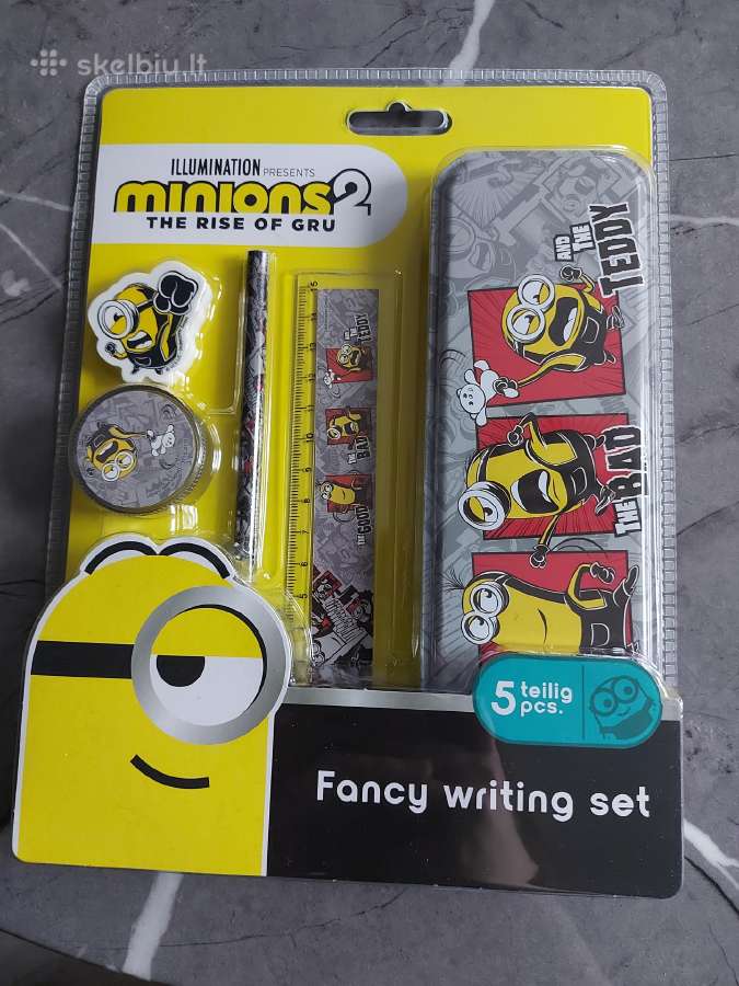 Minionų kanceliarinių prekių rinkinys