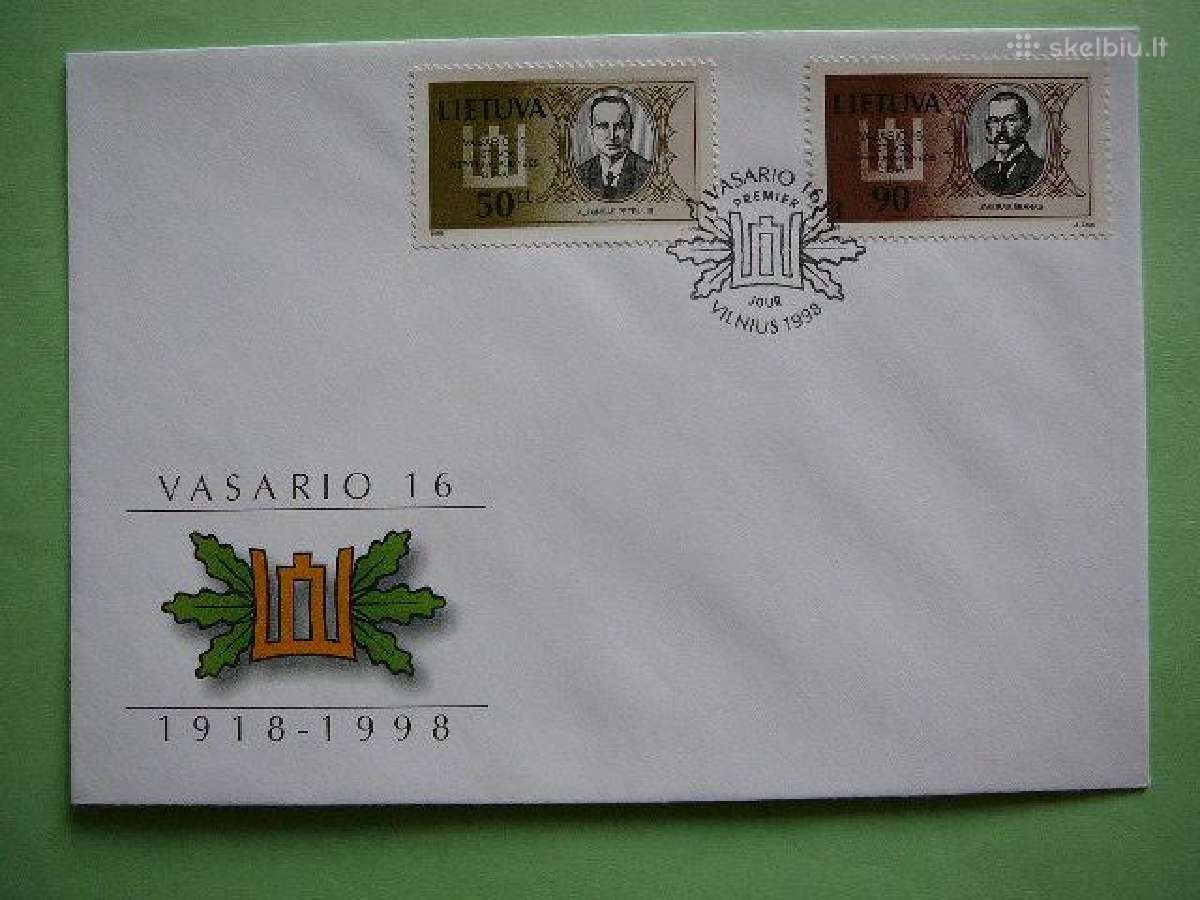 Lietuva 1998 Vasario 16 Pdv lit658/9p