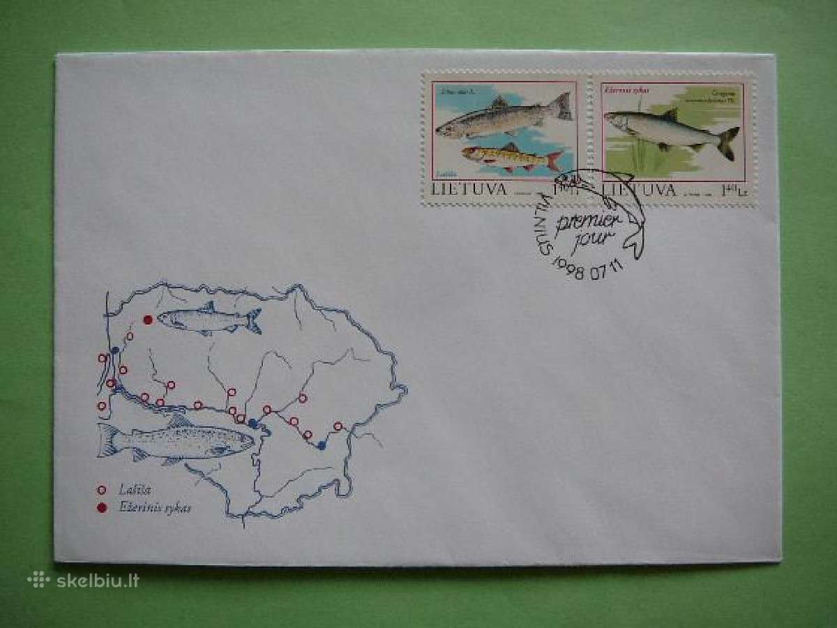 Lietuva 1998 Zuvys Pdv lit671p