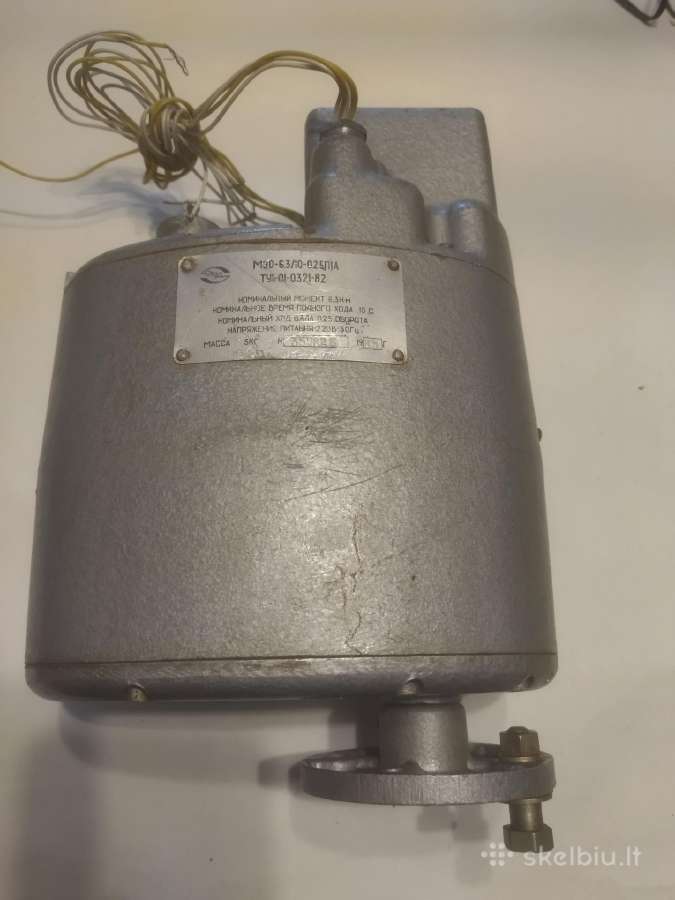 Elektrinis išpildymo mechanizmas pastovaus greičio
