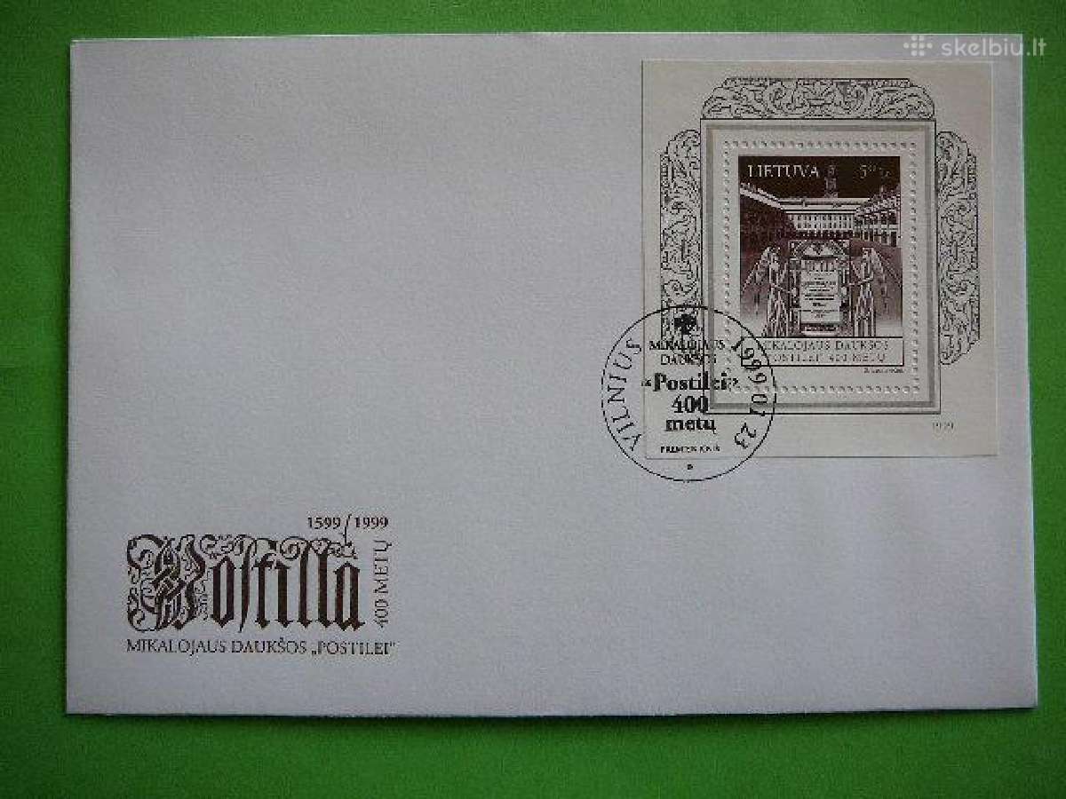 Lietuva 1999 M. Dauksos Postile Pdv lit686v