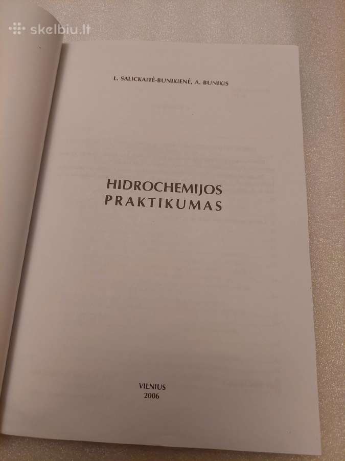 Hidrochemijos praktikumas - nuotraukos Nr. 2