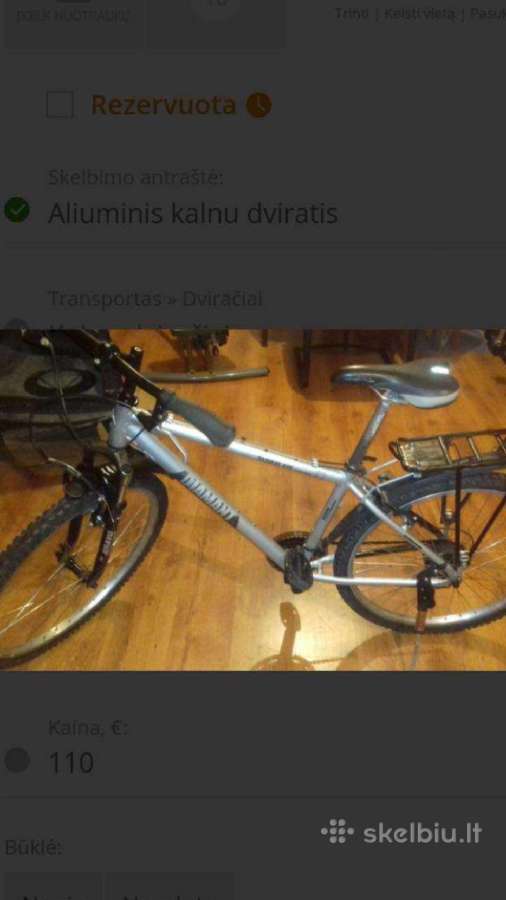 Aliuminis kalnų dviratis diamant