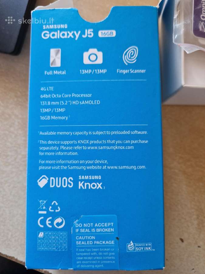 Išmanusis telefonas samsung galaxy J5 - nuotraukos Nr. 3