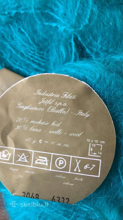 Mezgimo siūlai , 10 kamuoliukai po 40g. Italija - nuotraukos Nr. 4
