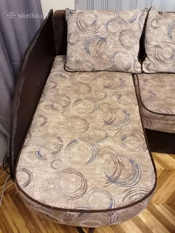 Minkštas kampas sofa lova su foteliais - nuotraukos Nr. 2