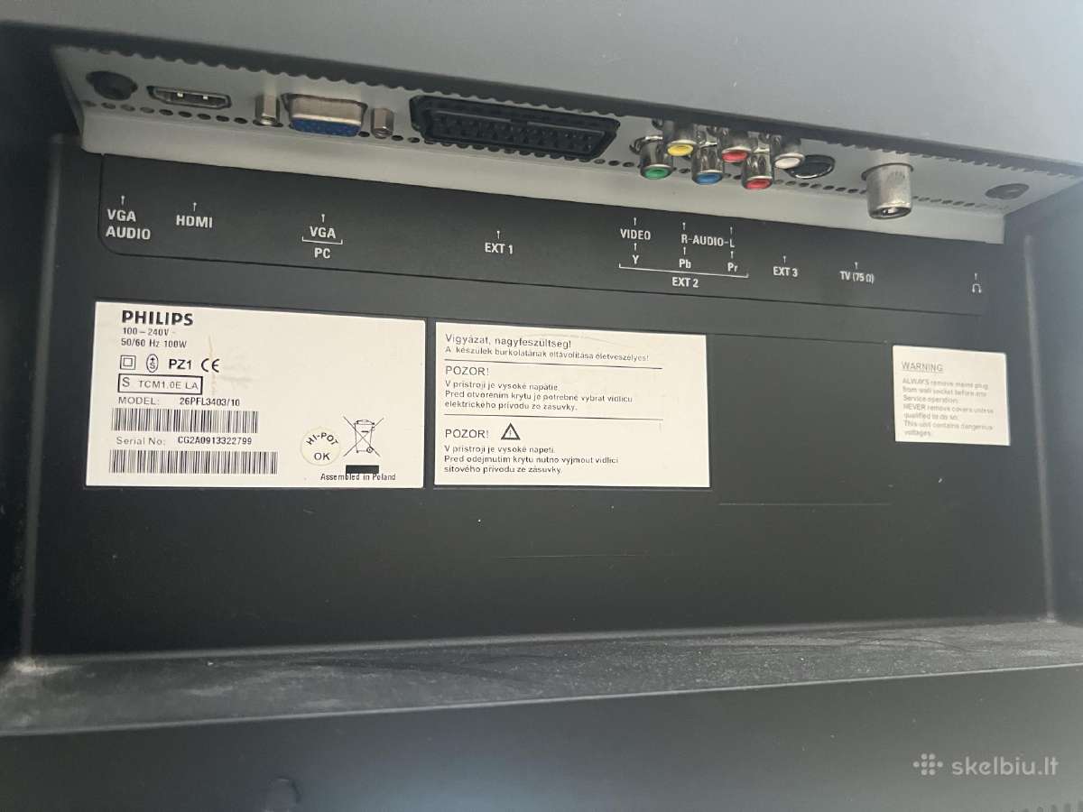 Parduodu televizorių Philips įstrižainė 66cm - nuotraukos Nr. 4